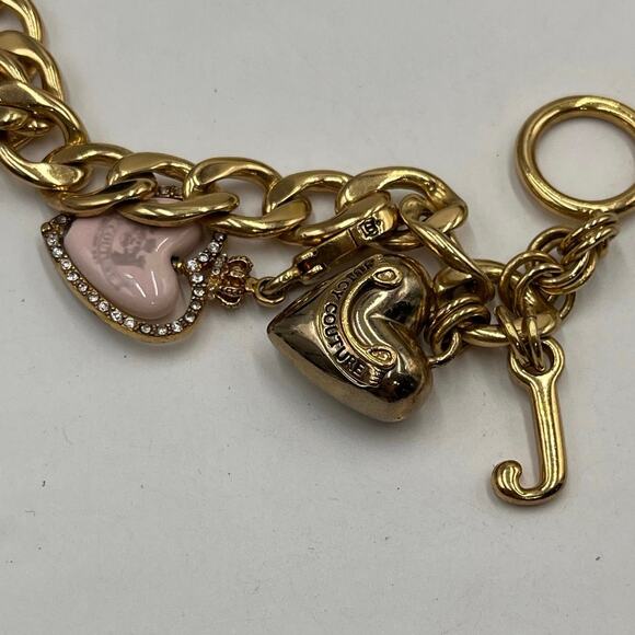 Juicy Couture RARE Heart 2006 Spinner charm YJRU1085 Puff J Puff Heart Bracelet - Picture 8 of 8